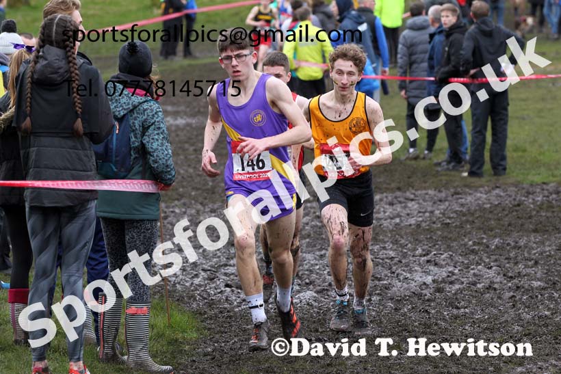 Intermediate boys, 2020 New Balance English Schools Champs., Sefton Park, Liverpool. Photo: David T. Hewitson/Sports for All Pics